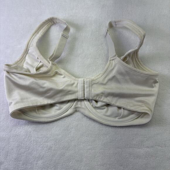 Breezies Jacquard Shine Unlined Full Coverage Minimizer Bra Size 34DD Ivory - Picture 6 of 9